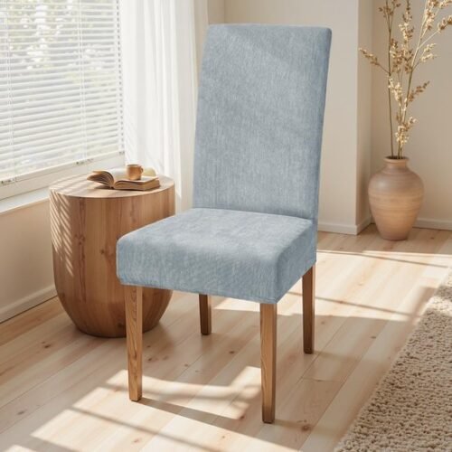Unyqoos® Rekbare stoelhoezen set van 4 voor veelzijdige eetkamer- en schommelstoelen, wasbaar en afneembaar