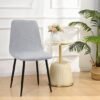 Unyqoos® Stretchbare en stijlvolle fluwelen stoelhoezen set voor diverse stoelen en gelegenheden