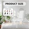 Unyqoos® Elastische stoelhoezen set van 4 voor eetkamerstoelen en evenementen