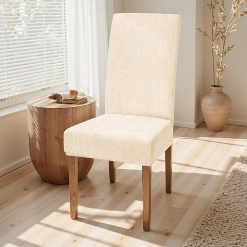 550x550-27811.jpg Unyqoos® Universele stretchbare stoelhoezen set van 6 voor eetkamerstoelen zonder armleuningen, wasbaar en afneembaar