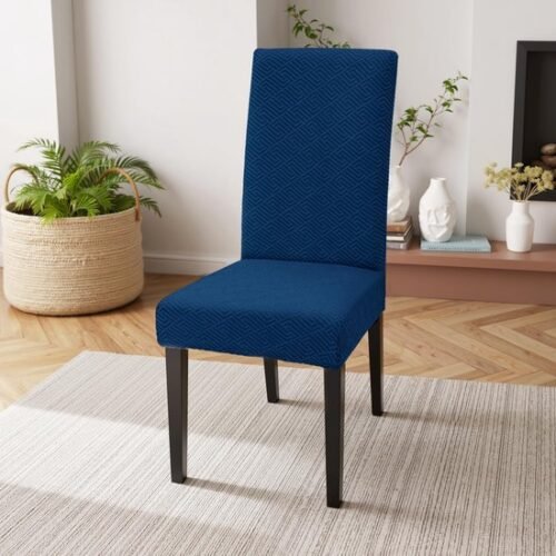 Unyqoos® Set van 6 Stretchbare Stoelhoezen voor Schommelstoelen en Eetkamerstoelen, Wasbaar en Afneembaar