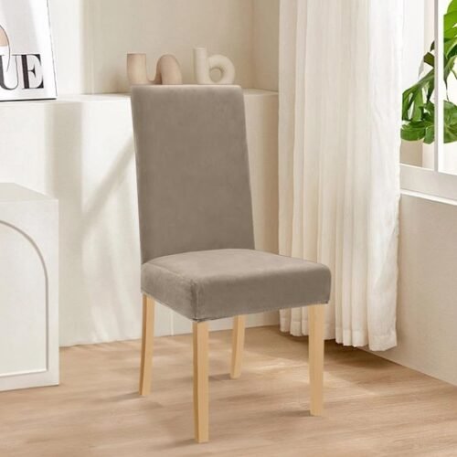 Unyqoos® Elastische Fluwelen Stoelhoezen Set van 4 voor Diverse Stoelen en Gelegenheden