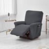 Unyqoos® Stijlvolle en Elastische Stoelhoes voor Comfortabele Relaxstoelen, donkergrijs, 115*76*79 cm