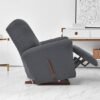 Unyqoos® Stijlvolle en Elastische Stoelhoes voor Comfortabele Relaxstoelen, donkergrijs, 115*76*79 cm