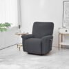 Unyqoos® Stijlvolle en Elastische Stoelhoes voor Comfortabele Relaxstoelen, donkergrijs, 115*76*79 cm
