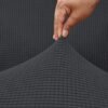 Unyqoos® Stijlvolle en Elastische Stoelhoes voor Comfortabele Relaxstoelen, donkergrijs, 115*76*79 cm