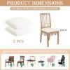 550x550-27860.jpg Unyqoos® Set van 2 rekbare en wasbare stoelhoezen voor eetkamerstoelen
