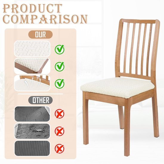 550x550-27862.jpg Unyqoos® Set van 2 rekbare en wasbare stoelhoezen voor eetkamerstoelen