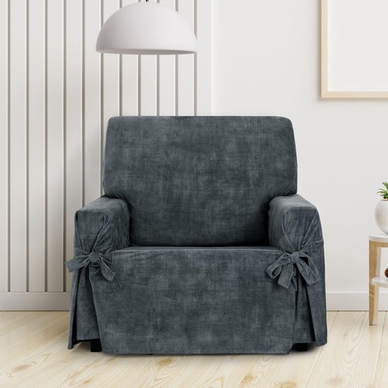 Unyqoos® Stijlvolle en zachte hoes voor eenzitbank met decoratieve striksluitingen