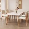 550x550-27933.jpg Unyqoos® Set van 4 rekbare stoelhoezen voor eetkamerstoelen in lichtgrijs