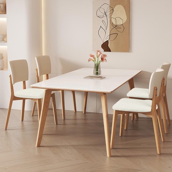 550x550-27933.jpg Unyqoos® Set van 4 rekbare stoelhoezen voor eetkamerstoelen in lichtgrijs