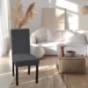 550x550-27958.jpg Unyqoos® Set van 4 grijze elastische stoelhoezen voor eetkamerstoelen en meer