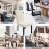 Unyqoos® Elastische en wasbare stoelhoezen set voor veelzijdig gebruik in huis en evenementen