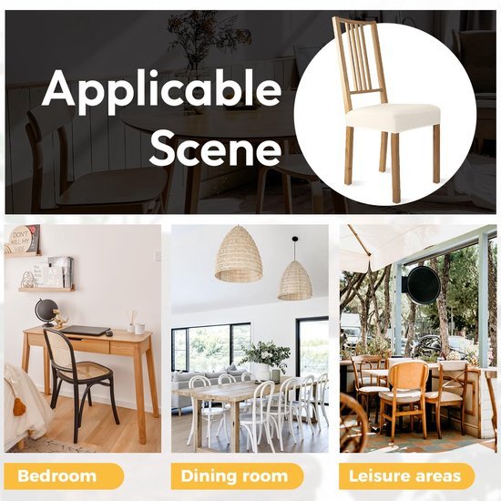 550x550-28008.jpg Unyqoos® Set van 6 veelzijdige en rekbare stoelhoezen voor eetkamerstoelen