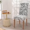 550x550-28021.jpg Unyqoos® Set van 6 Universele Stretch Stoelhoezen van Jacquard Stof voor Eetkamerstoelen en Evenementen