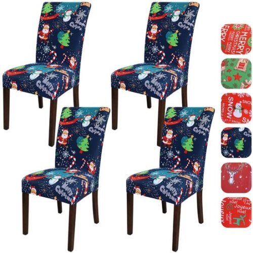 550x550-28036.jpg Unyqoos® Vierdelige set kerststoelhoezen van rekbaar materiaal voor eetkamerstoelen
