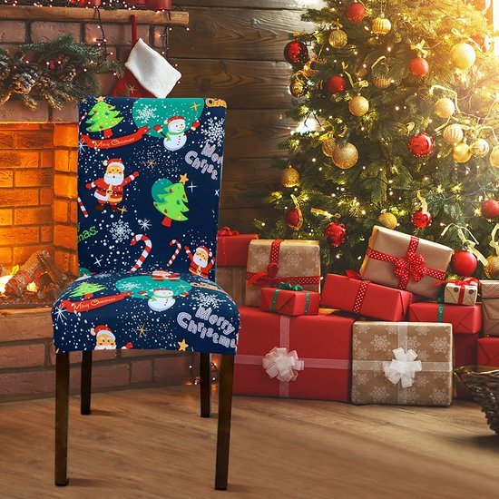 550x550-28038.jpg Unyqoos® Vierdelige set kerststoelhoezen van rekbaar materiaal voor eetkamerstoelen