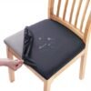 550x550-28041.jpg Unyqoos® Set van 6 waterafstotende stoelhoezen in donkergrijs voor eetkamerstoelen