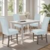 Unyqoos® Universele stretchbare chenille stoelhoezen set van 4 voor diverse gelegenheden en stoelen