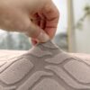 550x550-28058.jpg Unyqoos® Set van 4 elastische stoelhoezen in kaki voor eetkamerstoelen