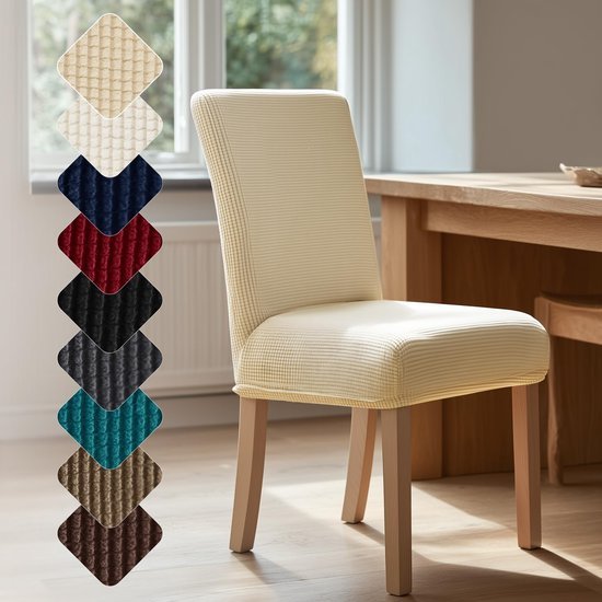 Unyqoos® Elastische stoelhoezen set van 2 voor stijlvolle en praktische bescherming