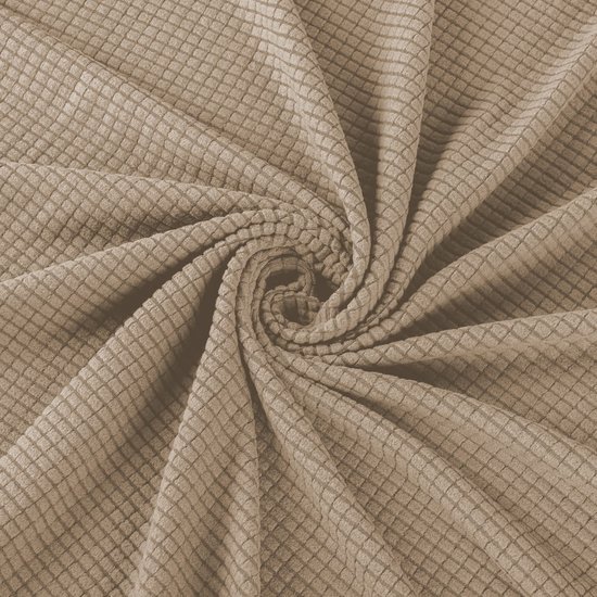 550x550-28073.jpg Unyqoos® Set van 4 rekbare stoelhoezen in zandkleur voor grote eetkamerstoelen