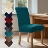 550x550-28075.jpg Unyqoos® Set van twee elastische stoelhoezen voor veelzijdige stoelbescherming en decoratie