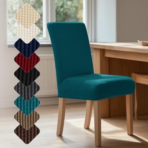 550x550-28075.jpg Unyqoos® Set van twee elastische stoelhoezen voor veelzijdige stoelbescherming en decoratie