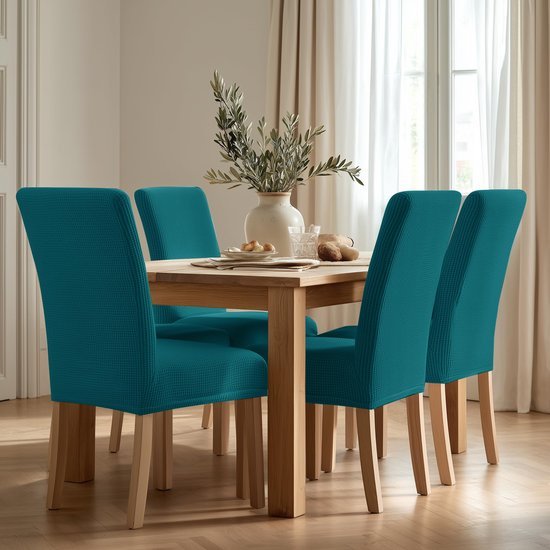 550x550-28076.jpg Unyqoos® Set van twee elastische stoelhoezen voor veelzijdige stoelbescherming en decoratie