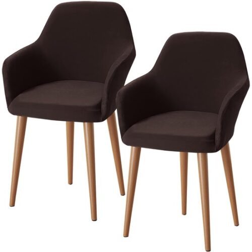 Unyqoos® Elastische en Wasbare Stoelhoezen voor Fauteuils en Eetkamerstoelen, Set van 2