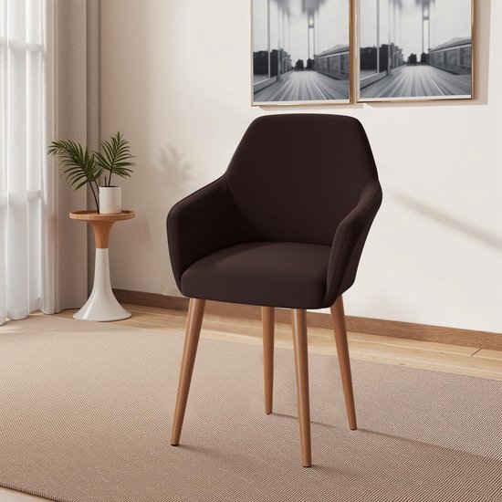 Unyqoos® Elastische en Wasbare Stoelhoezen voor Fauteuils en Eetkamerstoelen, Set van 2