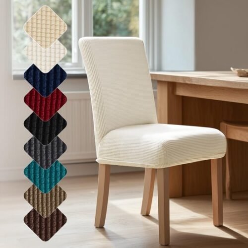 Unyqoos® Elastische stoelhoezen set van 2 voor veelzijdige bescherming en decoratie