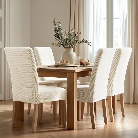Unyqoos® Elastische stoelhoezen set van 2 voor veelzijdige bescherming en decoratie