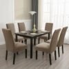 550x550-28155.jpg Unyqoos® Set van 6 elastische stoelhoezen met uniek jacquardpatroon voor eetkamerstoelen
