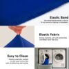 Unyqoos® Universele stretch bureaustoelhoezen voor comfort en bescherming in blauw