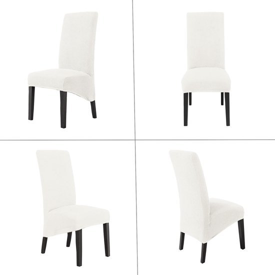 550x550-28188.jpg Unyqoos® Set van 6 elastische stoelhoezen voor grote eetkamerstoelen in melkwitte kleur