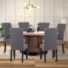 Unyqoos® Set van 6 Grijze Rekbare Stoelhoezen voor Eetkamer en Feestdecoratie