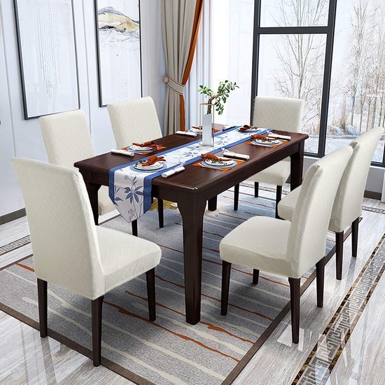 Unyqoos® Elastische stoelhoezen set voor eetkamerstoelen in diverse stijlen