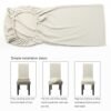 Unyqoos® Elastische stoelhoezen set voor eetkamerstoelen in diverse stijlen