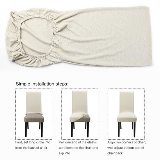 Unyqoos® Elastische stoelhoezen set voor eetkamerstoelen in diverse stijlen