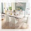 Unyqoos® Elastische stoelhoezen set voor eetkamerstoelen in diverse stijlen