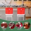 550x550-28254.jpg Unyqoos® Set van 4 decoratieve stoelhoezen met kerstmanhoeden voor feestelijke tafeldecoratie