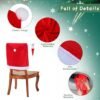 550x550-28255.jpg Unyqoos® Set van 4 decoratieve stoelhoezen met kerstmanhoeden voor feestelijke tafeldecoratie