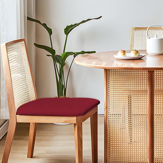 Unyqoos® Set van 4 elastische fluwelen stoelhoezen voor eetkamerstoelen