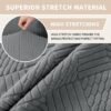 Unyqoos® Set van 4 elastische stoelhoezen in lichtgrijs voor diverse gelegenheden