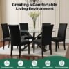 Unyqoos® Set van 4 elastische stoelhoezen voor diverse gelegenheden en interieurstijl