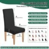 Unyqoos® Set van 4 elastische stoelhoezen voor diverse gelegenheden en interieurstijl