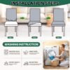 Unyqoos® Set van 4 elastische stoelhoezen voor diverse gelegenheden en interieurstijl