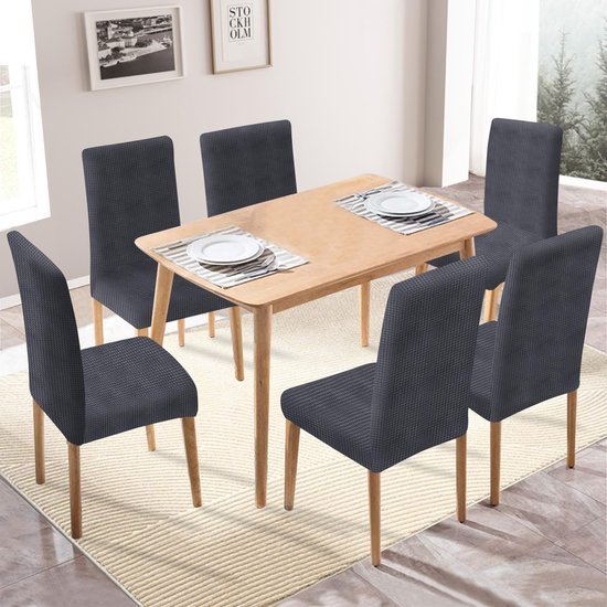 550x550-28352.jpg Unyqoos® Set van 6 elastische en wasbare stoelhoezen voor diverse gelegenheden