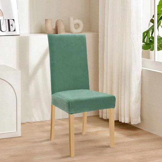 Unyqoos® Set van 6 Stretch Fluwelen Stoelhoezen voor Diverse Gelegenheden en Stijlvolle Interieurs
